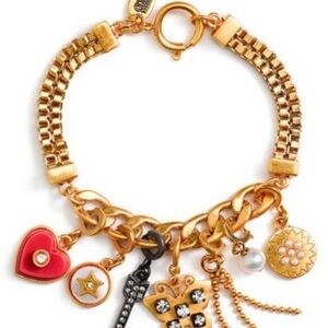 Juicy Couture Vintage Gold Charm Bracelet